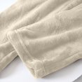 thumbnail image 6 of Women's Cozy Pants Soft Loose Fit Solid Comfort Casual Wear for Everyday Relaxation and Home Activities Elastic High Waisted Straight Leg Pull On Trousers, 6 of 6