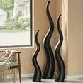 thumbnail image 6 of Uniquewise 51" Tall Animal Horn Shape Floor Vase: Elegant Ceramic Black Accent for Entryway, Dining, or Living Room Decor - Distinctive Antler Design, Adding Nature-Inspired Charm to Your Home, 6 of 8