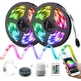 thumbnail image 1 of LED Light Strip 65.6ft(20M) WiFi Wireless Smart Phone Controlled Led Strip Light with DC24V Power Supply 600leds RGB 5050 LED Strip Lights with Remote Compatible with Alexa Echo, Google Assistant …, 1 of 5
