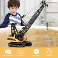 thumbnail image 1 of Grúa, Modelo de VehÍculo, Construcció de Camiones de Grúa Edificio de Ingeniería de Juguetes para Niños Regalo de Cumpeados Regalo de NaviDad Niños, 1 of 7
