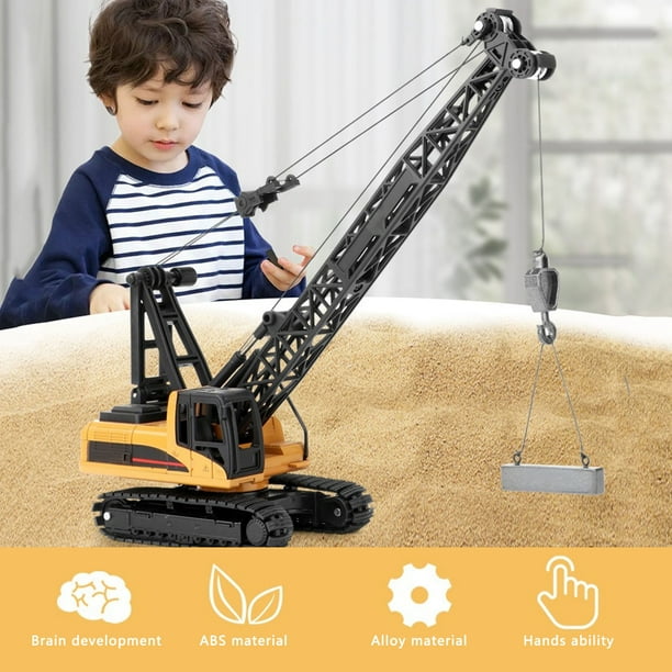 Grúa, Grúa de Ingeniería, Construcció Construcción Construcciones de Grúas Camión 1:50 Regalo de Cumpeados de Juguete Regalo de NaviDad Para Niños Niños
