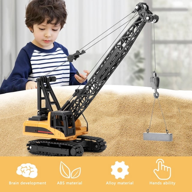 Grúa, Modelo de VehÍculo, Construcció de Camiones de Grúa Edificio de Ingeniería de Juguetes para Niños Regalo de Cumpeados Regalo de NaviDad Niños