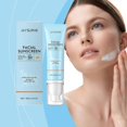 thumbnail image 2 of Sunscreen for Face SPF 50, Hydrating Sun Essence Face Sunscreen, SPF 50+ PA++++ No White Cast, Hydrating, Moisturizing, UV Defense, Travel Size, 2 of 5