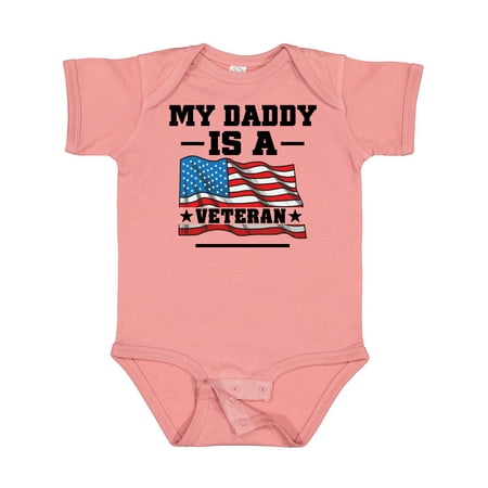 

Inktastic My Daddy is a Veteran Gift Baby Boy or Baby Girl Bodysuit