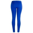 thumbnail image 5 of La Bijou 611S Ultra Stretch Skinny Pants Jeggings for Women Juniors - Royal, L, 5 of 5