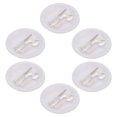 thumbnail image 1 of OULII 6 Sets Mini Kitchen Set ABS White for Children Miniature Bedroom Decoration, 1 of 8