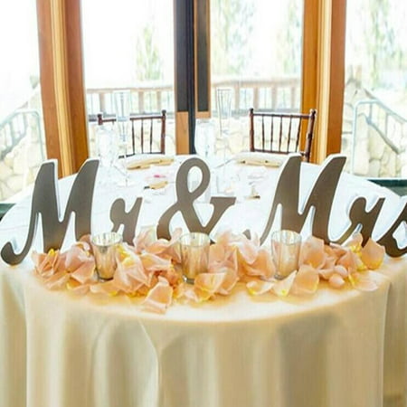 Mr & Mrs Wooden Letters Sign Reception Table Standing Wedding Decoration Gift ,Black Friday Big