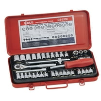 Genius Tools 37 Piece 1/4" Dr. SAE Hand Socket Set - GS-237S