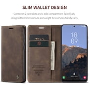Galaxy S23 5G Wallet Case, TECH CIRCLE PU Leather Flip Folio Case with Card Holders RFID Blocking Kickstand Shockproof TPU Inner Shell Phone Cover for Samsung Galaxy S23 6.1 inch 2023, Coffee