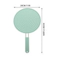 thumbnail image 2 of Silicone Splash-Proof Mesh Stainless Steel Strainer Pot Lid Cooking Tool Baking Cover Anti Oil Splashing Kitchen Gadget, 2 of 6