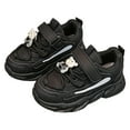 thumbnail image 5 of Karoyedx Girls Tennis Shoes Kids Sneakers School Shoes Walking Running Toddler/Big/Little Kid Hook & Loop Breathable Mesh Non-Slip Lightweight Black Size,8.5, 5 of 6
