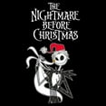 thumbnail image 2 of Womens The Nightmare Before Christmas Jack Skellington Santa Hat Logo T Shirt, 2 of 3