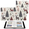 thumbnail image 7 of FORMRS 3 Ring Photo Album 4"x6" Self Adhesive Large Capacity PU Leather Cover, Beige Christmas Forest, 7 of 7