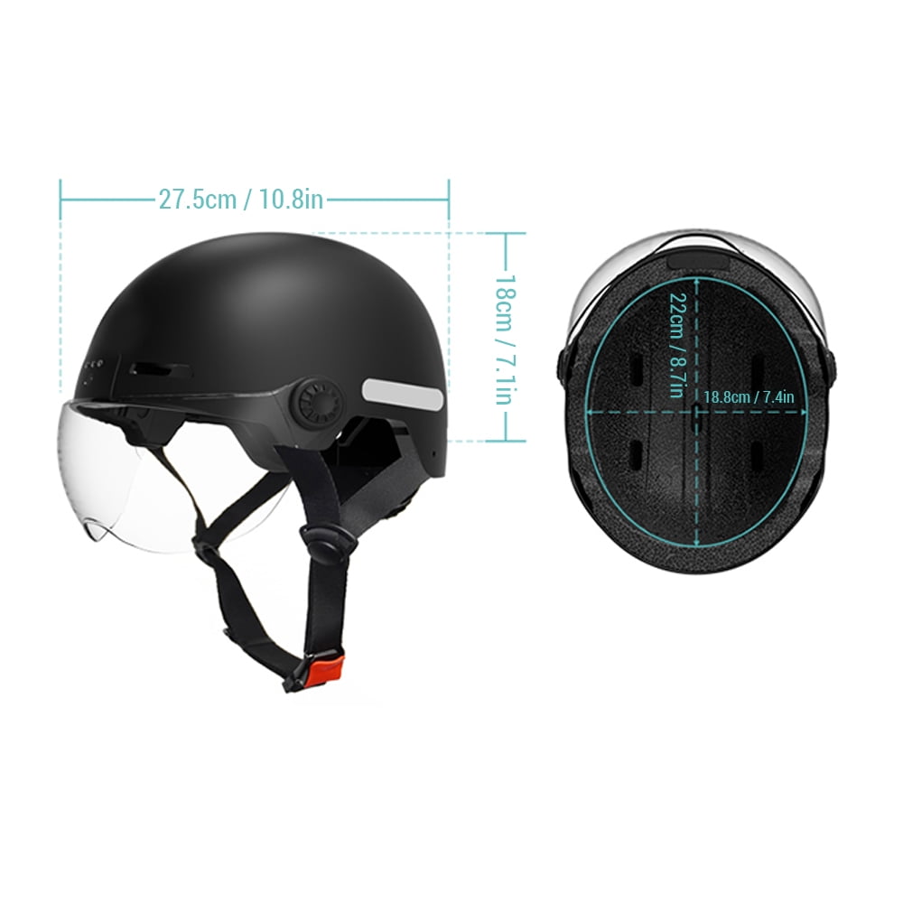 E Smart Bike Helmet For Adult 1080p@30fps Camera 8 Hours Video 1300mAh For E-Bike And Electric Scooter Helmet W/ Safety Lights And Shock Absorption