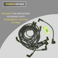 thumbnail image 3 of Spark Plug 8mm Wire Set Compatible for Mercruiser with Thunderbolt Ignition Systems V8 5.0 5.7 6.2 7.4 by FASWORX, 3 of 4