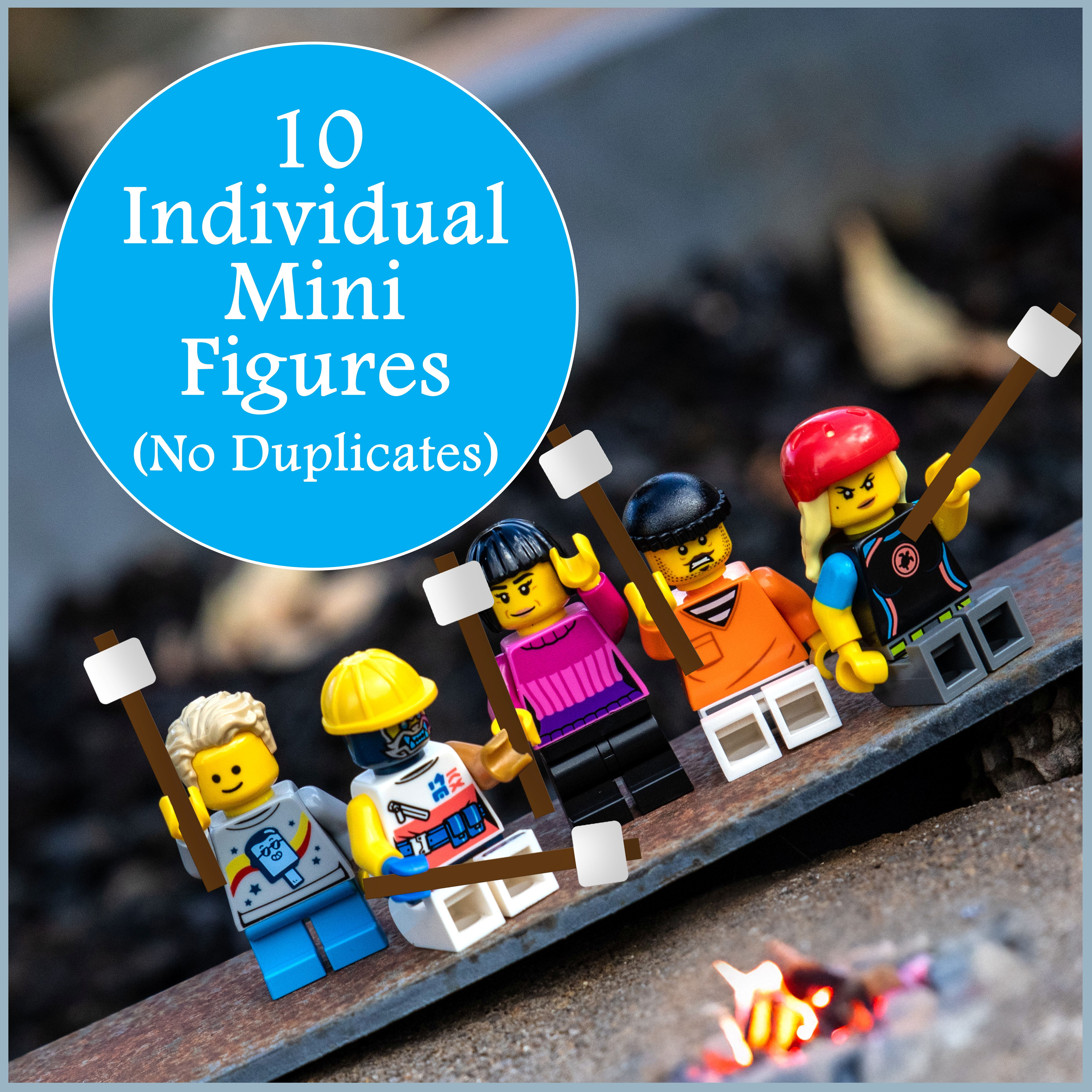 Brick Loot Random LEGO Minifigures Mystery 10-Pack Collectible Unique Characters