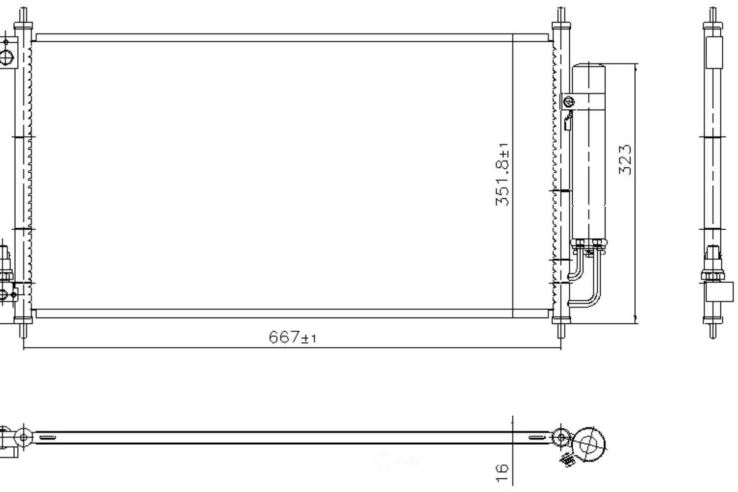 Nissens 940927 Air Conditioning Condenser
