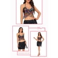 thumbnail image 3 of Blusa de poliéster con borlas y lentejuelas para danza del vientre, estilo indio, informal, para mujer, 3 of 3
