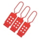 thumbnail image 2 of Cerrojo de bloqueo con etiqueta de 3 uds., cerrojo de candado de seguridad de nailon de 6 agujeros para bloqueo de aislamiento eléctrico, 2 of 5
