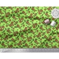 thumbnail image 2 of Soimoi Cotton Duck Fabric Leaves & Rose Floral Print Fabric by the Yard 56 Inch Wide, 2 of 3