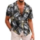 thumbnail image 1 of Camisa hawaiana para hombre, camisa de verano, camisa informal con estampado floral, camisa de playa para vacaciones, 1 of 6