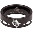 thumbnail image 5 of Devoted Wolf Tungsten Carbide Ring, 5 of 9