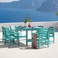 thumbnail image 3 of LOYALICE 7 PC Outdoor Patio Furniture Set, Patio Dining Sets, 6 Chairs and 1 Table, Turquoise, 3 of 10