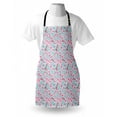thumbnail image 3 of Cherry Blossom Apron Inspirational Seasonal Flower Garden Arrangement in Pastel Color, Unisex Kitchen Bib Apron with Adjustable Neck for Cooking Baking Gardening, Pale Blue Redwood Pink, by Ambesonne, 3 of 3