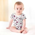 thumbnail image 4 of Hello Kitty Baby Bodysuit Boy Girl Clothes Soft Newborn Infant Outfit Short Sleeve Romper, 4 of 8