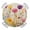 Blue Yellow Wheat, variant on Spring Floral Round Tablecloth for 36-44 Inch Tables,Fitted Table Cover with Elastic Edge,Summer Botanical Watercolor Flowers Pastoral Waterproof Outdoor Table Cloth Protector for Patio Garden Dinner
