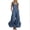 Dark Blue, variant on Linen Jumpsuits For Women 2026 Summer Dressy Square Neck Ruffle Hem Rompers Lightwieght Flowy Boho Gauze Pant Overalls