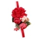 thumbnail image 1 of Pulseras de flores de plástico para boda, para novia, dama de honor, muñeca y mano rojo, 1 of 5