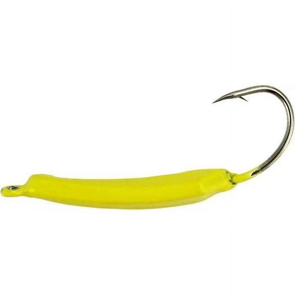 Buccaneer Wiggler Jig with Stinger Hook, Yellow, 1/4 oz., 3 Count