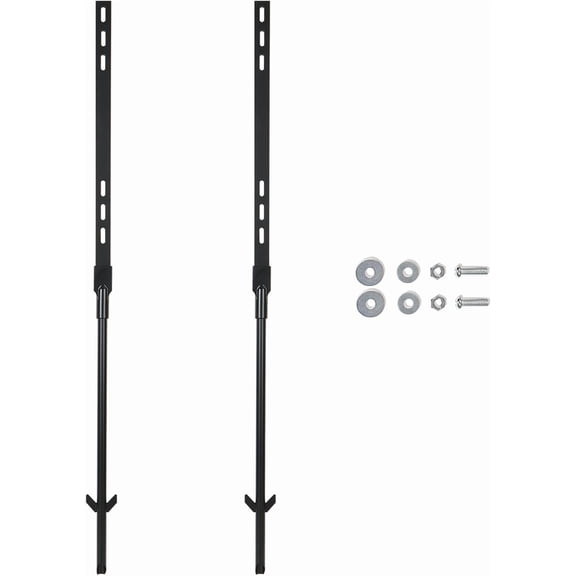 2 Pack Sturdy Metal Yard Sign Stakes, 36" Black Painted Waterproof and Rustproof, Easy to Install, Suitable for 7" to 14" Yard Signs, Attractive Stand for Outdoor Roads, Parking Lots, Streets & Parks