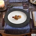 thumbnail image 6 of Black 100Pcs 13 inch Charger Plates, Bulk Round Charger Plates Plastic Wedding Dinner Elegant Reusable for Table Setting Wedding Party Event Tabletop Setting Decor, 6 of 21