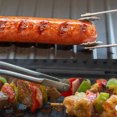thumbnail image 4 of Kearding Optimice el volteo gourmet con pinzas giratorias para salchichas de acero inoxidable Pinzas giratorias para salchichas BBQ Herramientas y accesorios para hornear, 4 of 6
