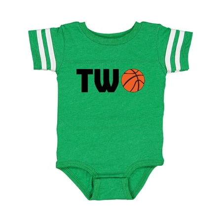 

Inktastic Second Birthday Basketball Two Gift Baby Boy or Baby Girl Bodysuit