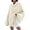 Beige-white, variant on Autumn Winter Women's Long Sleeved Elegant High Neck Round Neck Bat Oversized Sweater Autumn Ribbed Knit Casual Jacket Tops