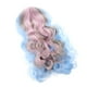 thumbnail image 5 of 12 buenas, juguete de juguete muñeca peluca larga cabello rizado con cuero cabelludo mixto para muñeca Azul, 5 of 7