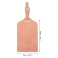 thumbnail image 2 of Unique Bargains 1 Pc Airplane Luggage Tag for Travelling Pink Polyurethane, 2 of 5