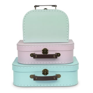 Set of 4 Round Nesting Gift Boxes with Lids, Small Circular