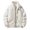 Beige, variant on Men's Casual Corduroy Bomber Jacket Winter Puffer Quilted Lined Warm Full Zip Mock Neck Windproof Coat for Work Travel Hiking with Pockets, Beige, XL