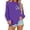 Purple, variant on Halloween Sweatshirt for Women Cozy Autumn Sweatshirt Relaxed Fit Hoodless Pullover for Women Comfort Stylish Casual Wear Season Versatile Layer Pink XL
