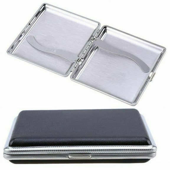 Durable Leather Cigar Cigarette Tobacco Case Holder Pocket Box Storage for 20 Cigars Collection Gift TAPDRA Spare Part