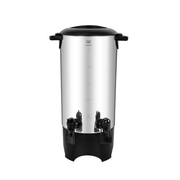 Cafetera Tipo Urna De Acero Inoxidable 50 Tazas Con 2 Dispensadores Avera CAF05