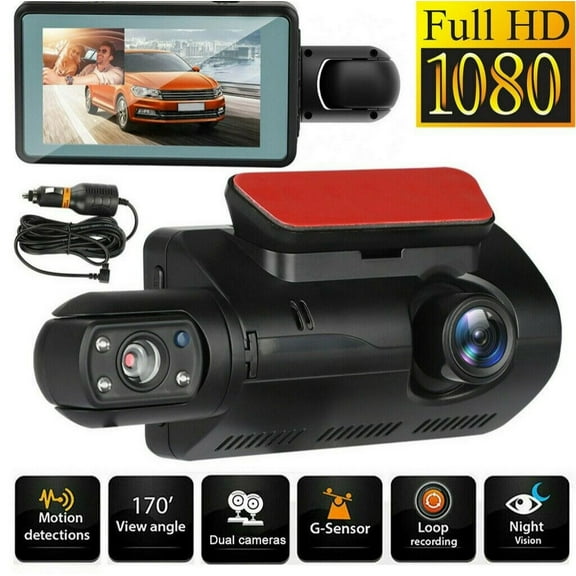 1080P Dual Lens Car DVR Dash Cam