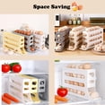 thumbnail image 5 of 4 Tiers Egg Holder for Fridge, Auto Rolling Egg Rack Holder, Large Capacity Egg Organizer, Holds 30 Eggs, Space-Saving Egg Holder Rack for Refrigerator Kichen Cabinet (Gray), 5 of 5