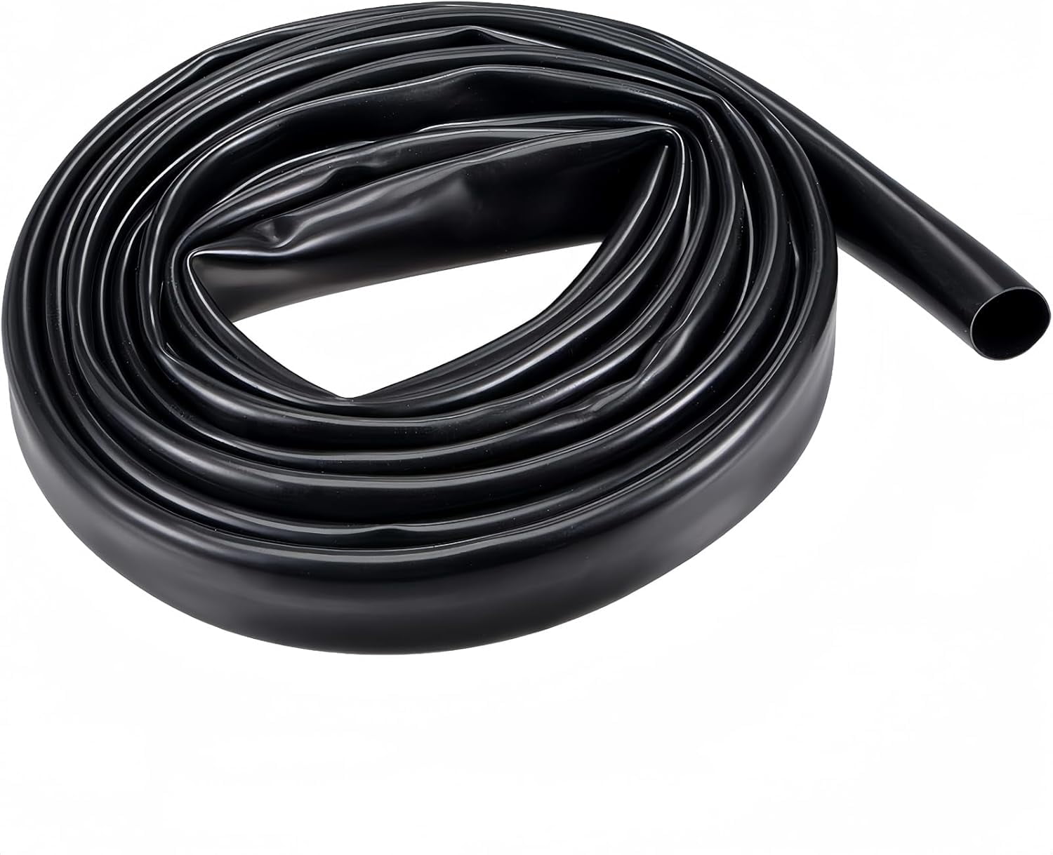FEFEFW-16mm x 7mm x 3m PVC Tube Wire Harness Tubing High Temperature Resistant Cable Management Cable Sleeve,Black,1PC