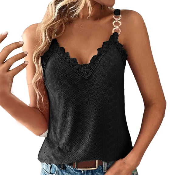 Tbopshirt Tank Tops for Women,Womens tops,Women's Summer Fashion Womens Sexy Lace Casual V-Neck Vest Blouse T-Shirt,T-shirt Vest Tee Blouse,Camisoles for Women Plus