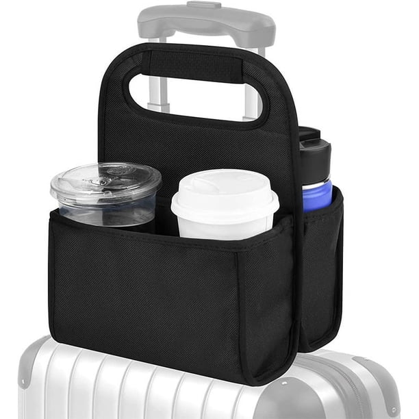 Portavasos de viaje para equipaje, portavasos universal para maleta, portavasos para maleta con manos libres, portavasos para equipaje